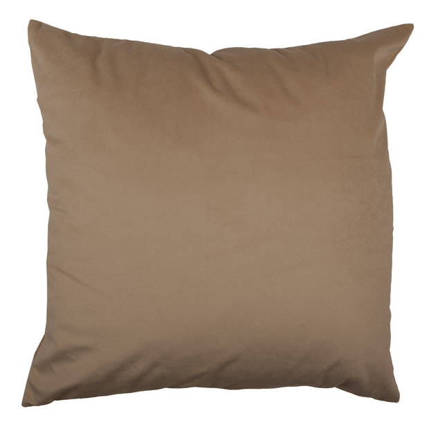 Clayre & Eef Kussenhoes 45x45 cm Bruin Polyester Sierkussenhoes Bruin Sierkussenhoes