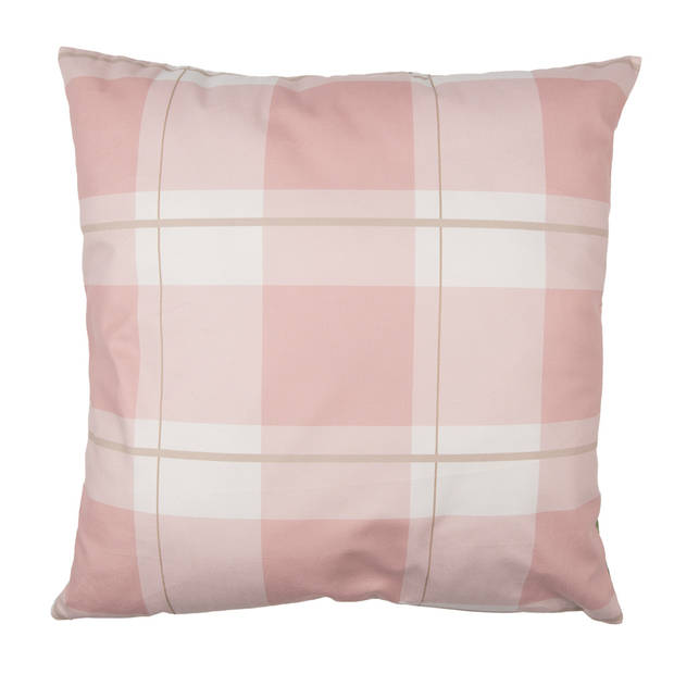 Clayre & Eef Kussenhoes 45x45 cm Roze Wit Polyester Engel Sierkussenhoes Roze Sierkussenhoes