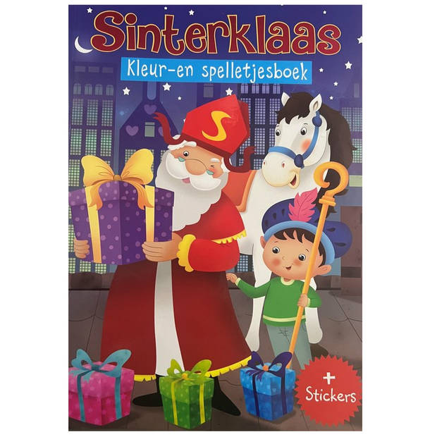 Zak Van Sinterklaas - Geschenkzak - 90 x 60 cm - 3 Stuks - Incl. Sinterklaas Doeboek - 128 pagina’s