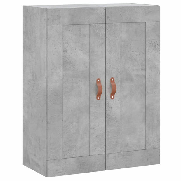 vidaXL Hoge kast 69,5x34x180 cm bewerkt hout betongrijs