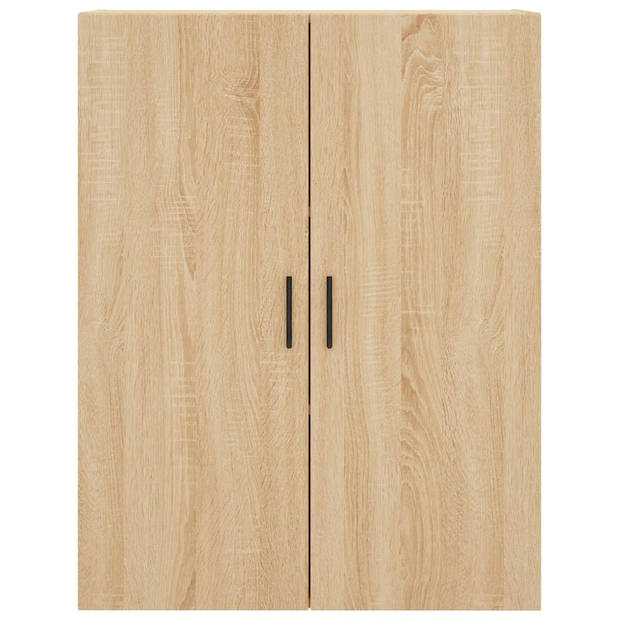 vidaXL Hoge kast 69,5x34x180 cm bewerkt hout sonoma eikenkleurig