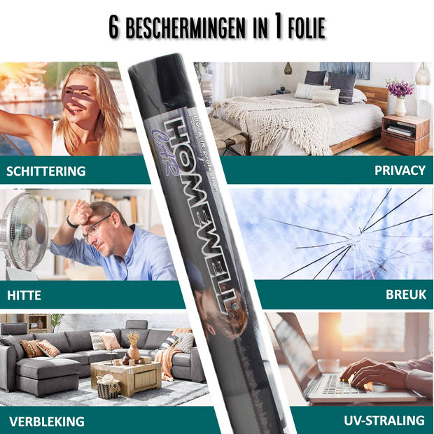 Auto Raamfolie HR++ 75x300 - Tint Folie 10% Zonwerende Auto Folie - Verduisterend