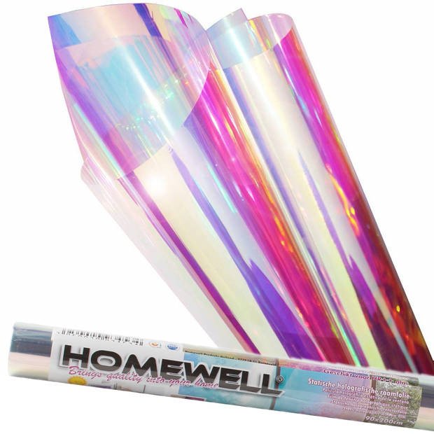 Homewell Holografische Raamfolie HR++ 60x200cm - Zonwerend & Isolerend - Statisch Zelfklevend - Zeepbel-effect