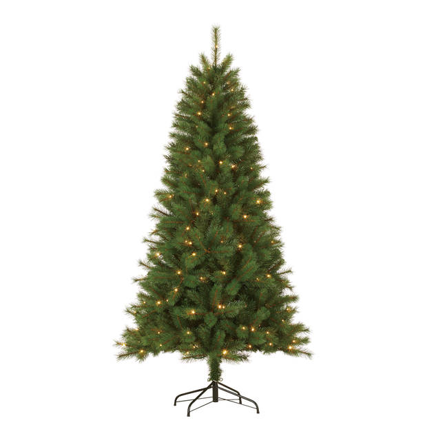 Giftsome Kunstkerstboom met Verlichting - Kerstboom 185 CM - Kunstboom met LED