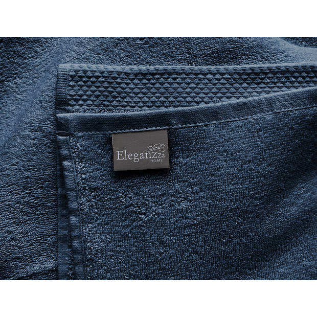 Eleganzzz Handdoek 100% Katoen 50x100cm - oceaan blauw - Set van 12