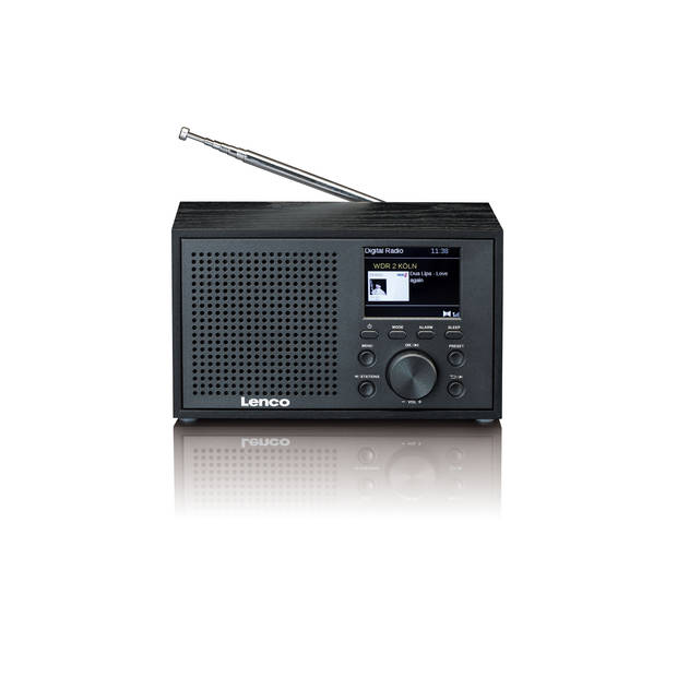Compacte en stijlvolle DAB+/FM radio met Bluetooth® en houten behuizing Lenco Ceramisch