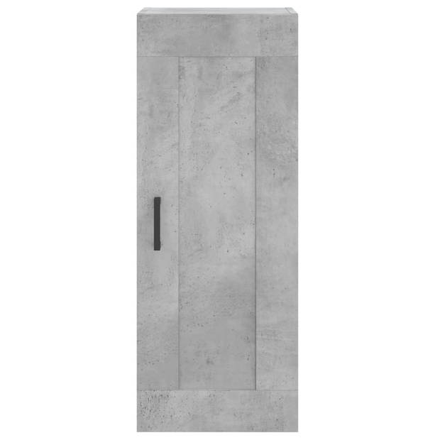 vidaXL Hoge kast 34,5x34x180 cm bewerkt hout betongrijs