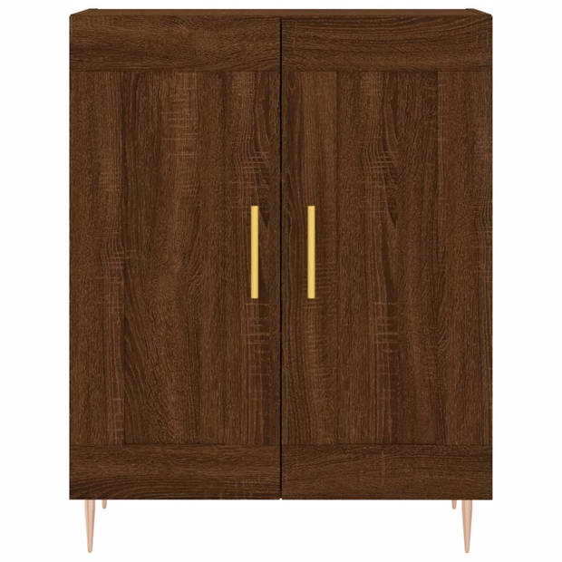 The Living Store Dressoir - naam - Houten meubel - 69.5 x 34 x 90 cm - Bruineiken