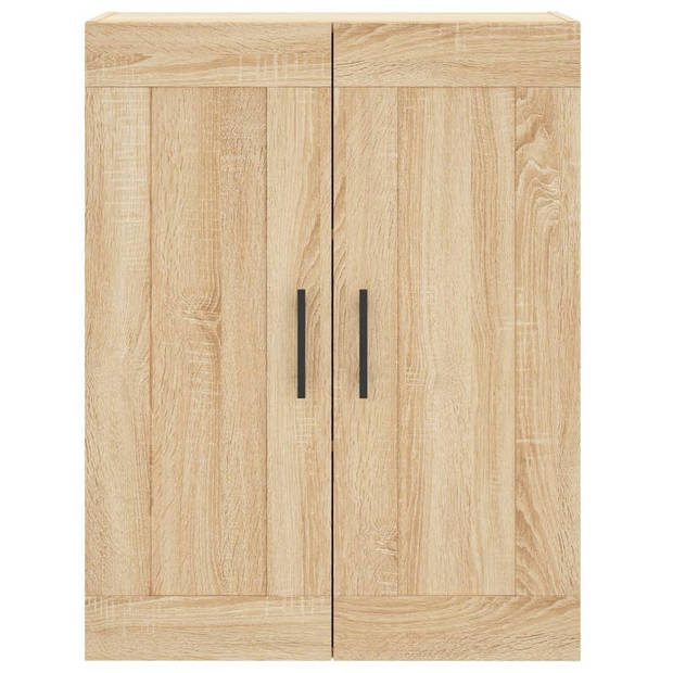 vidaXL Hoge kast 69,5x34x180 cm bewerkt hout sonoma eikenkleurig