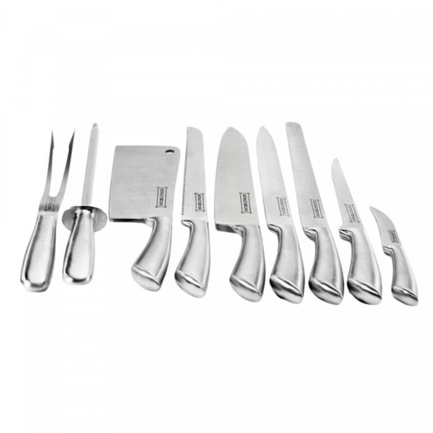 Messen Set Royalty Line Zilverkleurig Roestvrij staal 21 x 41 x 1 cm