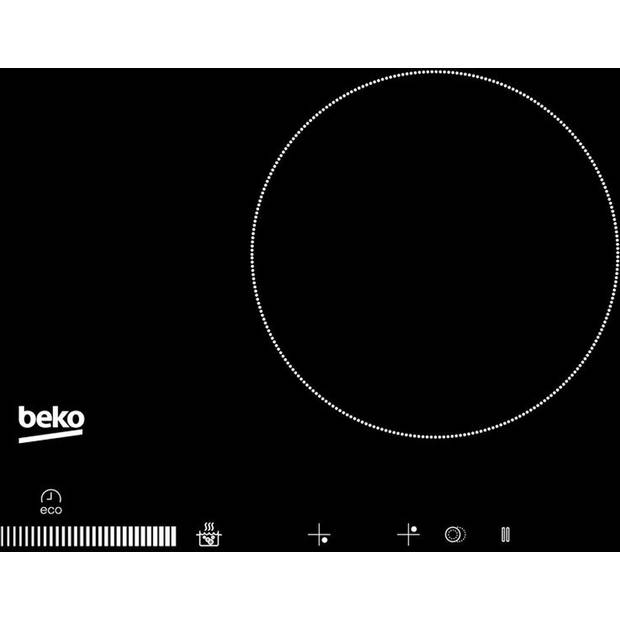 Beko HIC64502T keramische kookplaat - 4 secties - 6700W - L58 x D51 cm - glascoating - zwart