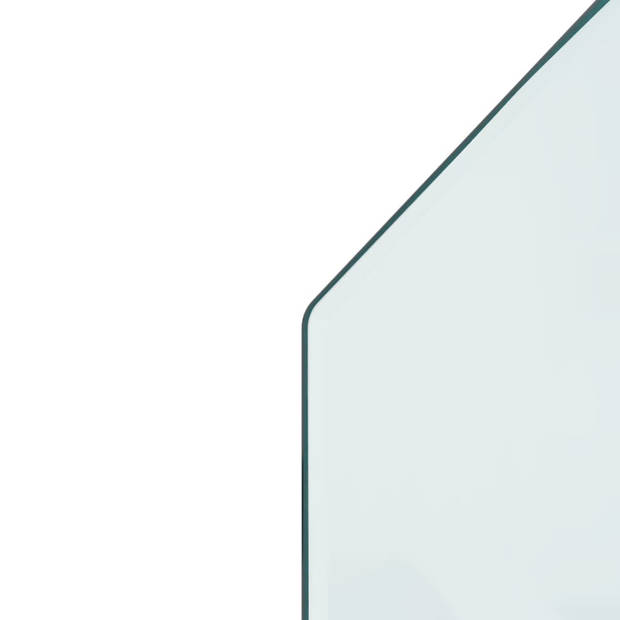 vidaXL Glasplaat openhaard zeshoekig 120x60 cm