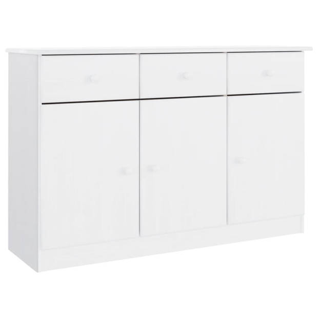 vidaXL Dressoir ALTA 112x35x73 cm massief grenenhout wit