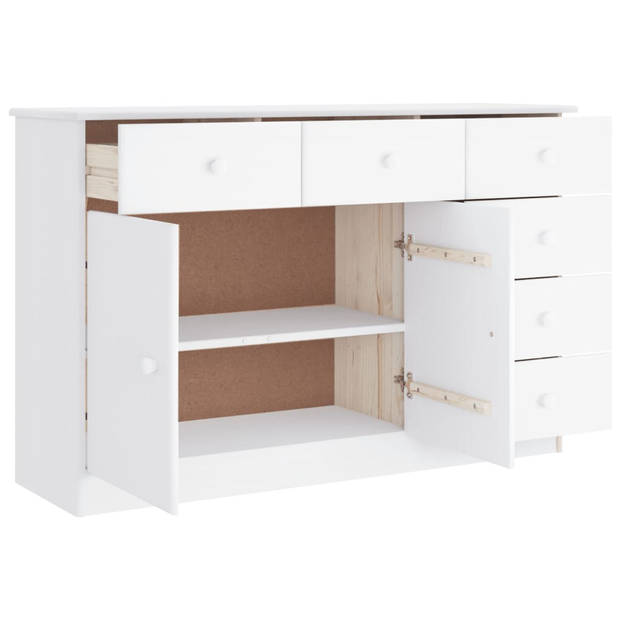 vidaXL Dressoir ALTA 112x35x73 cm massief grenenhout wit