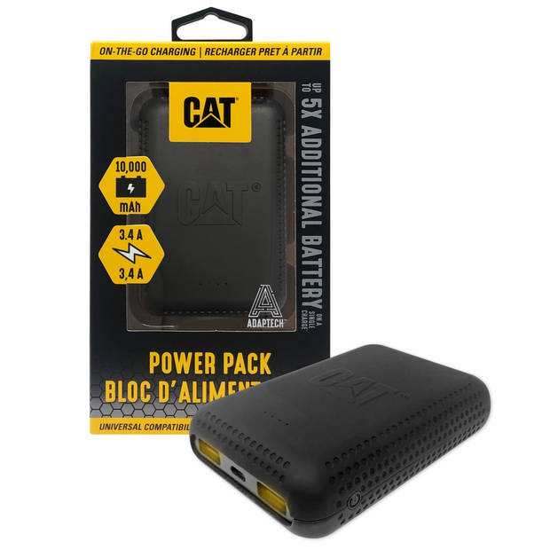 CAT 10.000 mAh Powerbank Black CAT-PWRPACKV2G