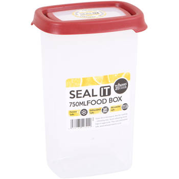 Wham - Opbergbox Seal It 750 ml - Polypropyleen - Rood