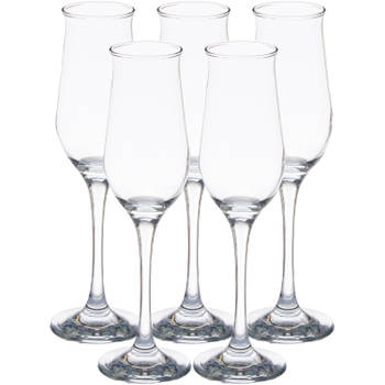 Pasabahce Prosecco/Champagneglazen - glas - set 12x stuks - 190 ml - Champagneglazen