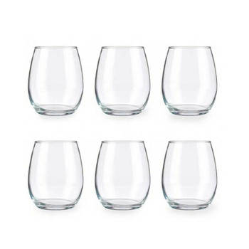 Pasabahce Drinkglazen/waterglazen Tumblers - luxe glas - set 18x stuks - 350 ml - Drinkglazen