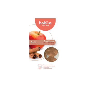 Bolsius - Wax melts pack 6 True Scents Apple Cinnamon