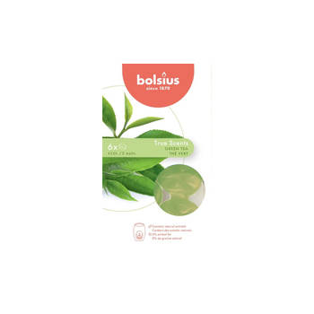 Bolsius - Wax melts pack 6 True Scents Green Tea