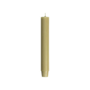 Rustik Lys Dikke dinerkaarsen 'Liv' Ø 2.6cm, 20 stuks, Beige olijf