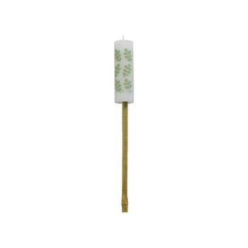 Rustik Lys Tuinfakkel 'Spring' Soft Green, Ø 3.8 x 12cm, 7 branduren