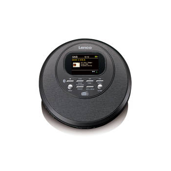 Draagbare CD-speler met DAB+/FM-radio en Bluetooth® Lenco Zwart