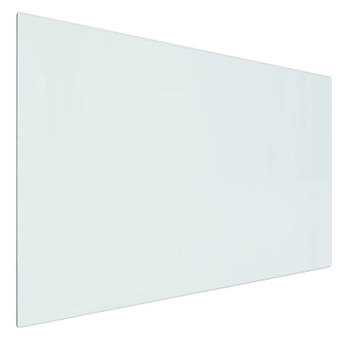 vidaXL Glasplaat openhaard rechthoekig 80x50 cm
