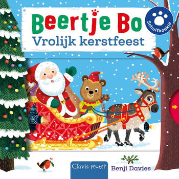 Harlekijn Kerst: Schuifboekje Beertje Bo, Vrolijk kerstfeest. 1+
