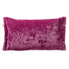 Dutch Decor - LEWIS - Sierkussen 30x50 cm - fluweel - met sierrand - Festival Fuchsia - paars