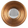 HAES DECO - Bolle ronde Spiegel - Goudkleurig - Ø 16x4 cm - Polyurethaan ( PU) - Wandspiegel, Spiegel rond, Convex Glas