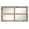 HAES DECO - Rechthoekige Spiegel - Bruin - 62x3x36 cm - Hout / Glas - Wandspiegel, Spiegel Rechthoek