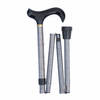 Classic Canes Opvouwbare Wandelstok - Prins van Wales-ruit - Aluminium - Derby Handvat - Verstelbaar - Lengte 85 - 95 cm