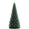 Rustik lys kerstboomkaars arbre m forest green