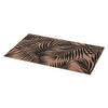 Rechthoekige placemat Palm zwart linnen mix 45 x 30 cm - Placemats