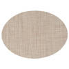 Ovale placemat Maoli natruel kunststof 48 x 35 cm - Placemats