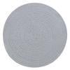 Ronde placemat grijs katoen 38 cm - Placemats