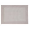 Rechthoekige placemat beige texaline 50 x 35 cm - Placemats