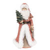 Clayre & Eef Beeld Kerstman 23 cm Rood Polyresin Kerstfiguren Rood Kerstfiguren