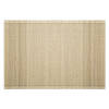 Rechthoekige placemat beige bamboe 45 x 30 cm - Placemats