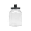 Maison d'Abri Mason jar met kaarsenhouder 'Bari' 15cm hoog, zwart