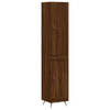 vidaXL Hoge kast 34,5x34x180 cm bewerkt hout bruin eikenkleur