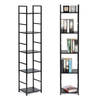 Modern Home industriële loft stijl boekenkast met 5 planken - 144,5 x 23,5 x 29 cm - Bruin