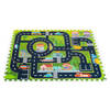 Iplay 12-delige puzzelspeelmat foam stad voor baby en peuter - Vloerpuzzel - 114 x 86 cm