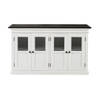 HalifaxContrast dressoir 4 deuren wit, zwart.