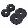 Gorilla Sports Halterschijven 30 kg - 2x5+2x10 kg - Gietijzer - Zwart - 50 mm - Gewicht