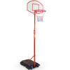 In hoogte verstelbare basketbalring, verrijdbare basketbalring, mobiele basketbalring, basketbalring, basketbal