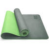 Yogamat groen-lime, fitnessmat,, gymnastiekmat pilatesmat, sportmat, 183 x 61 x 0,6 cm