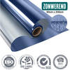 Homewell Zonwerende HR Raamfolie 90x200cm - Statisch Isolerende folie met Spiegeleffect - Blauw