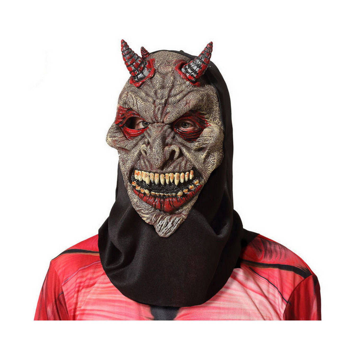Masker Halloween Demon Bruin